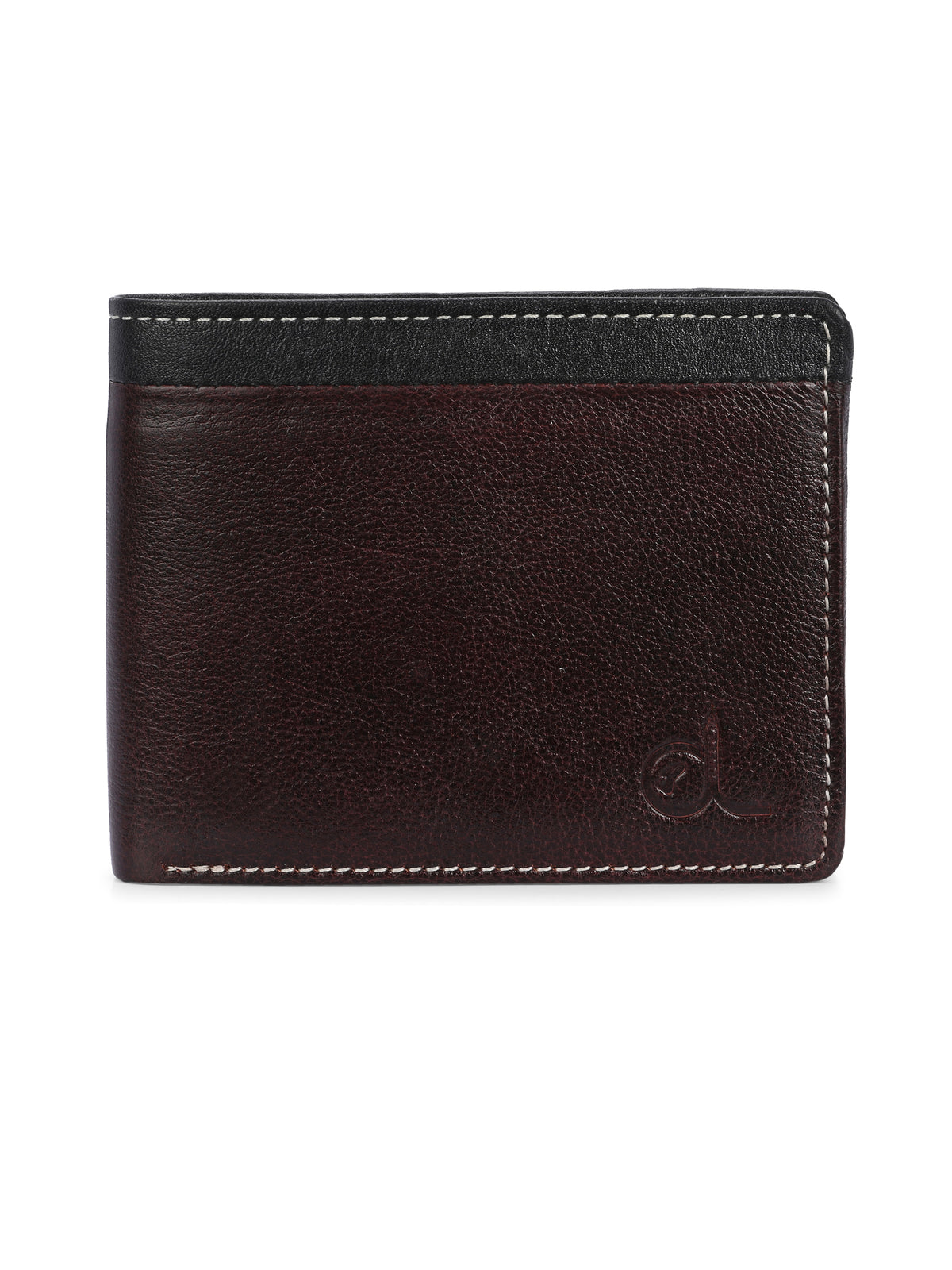 Textured Leather Two-Fold Wallets