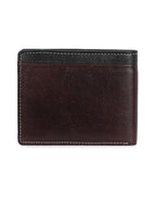 Textured Leather Two-Fold Wallets