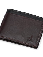 Textured Leather Two-Fold Wallets