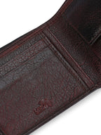 Textured Leather Two-Fold Wallets