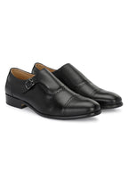 Men's Perforated Leather Monk Shoes