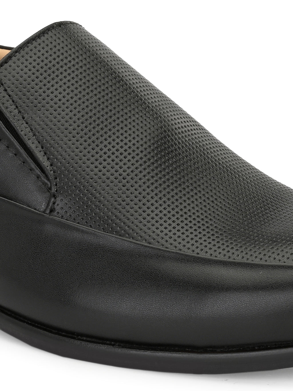 Men's Perforated Leather Formal Slip on Shoes