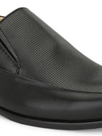 Men's Textured Leather Formal Loafer Slip on Shoes