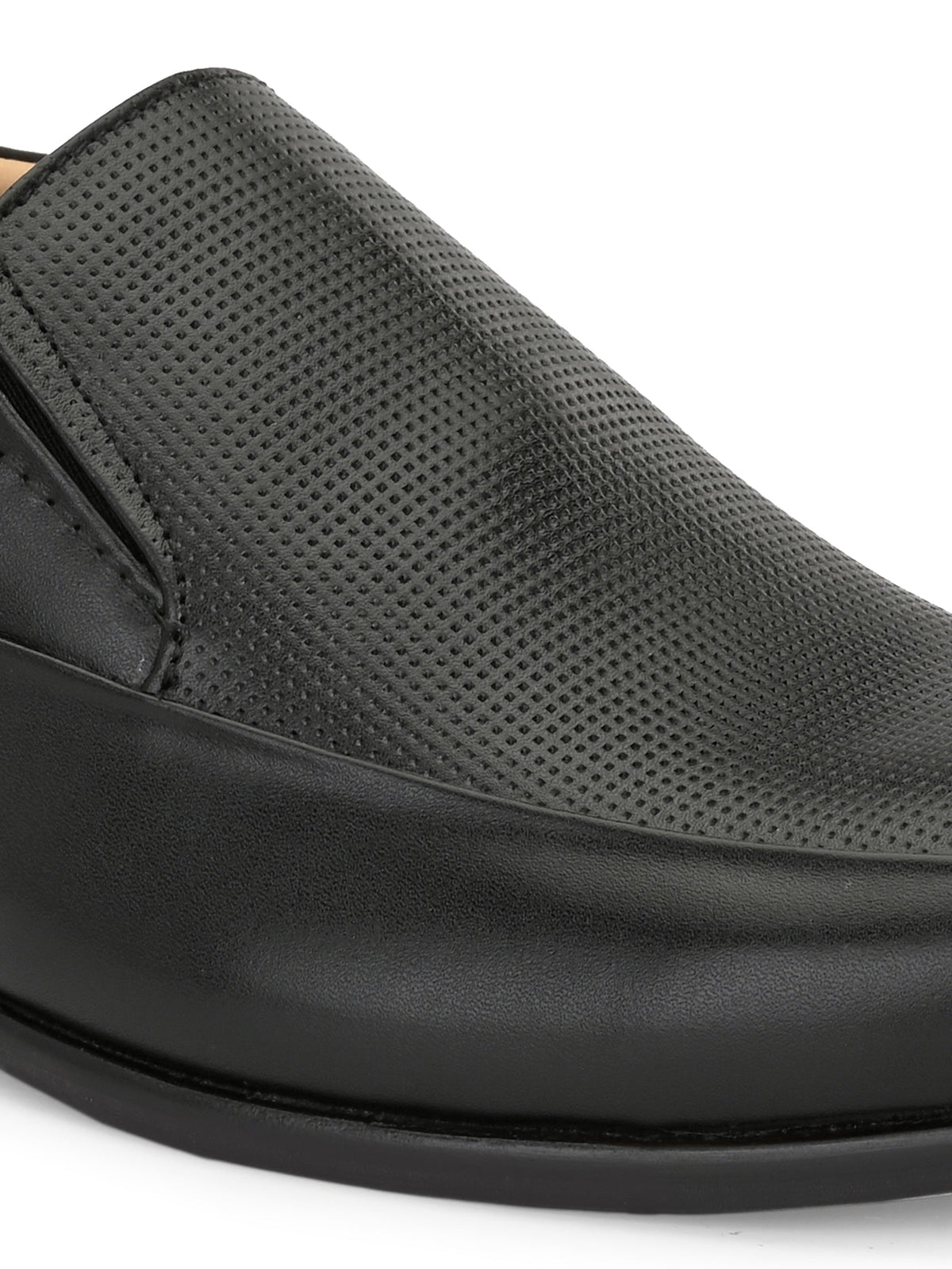 Men's Textured Leather Formal Loafer Slip on Shoes