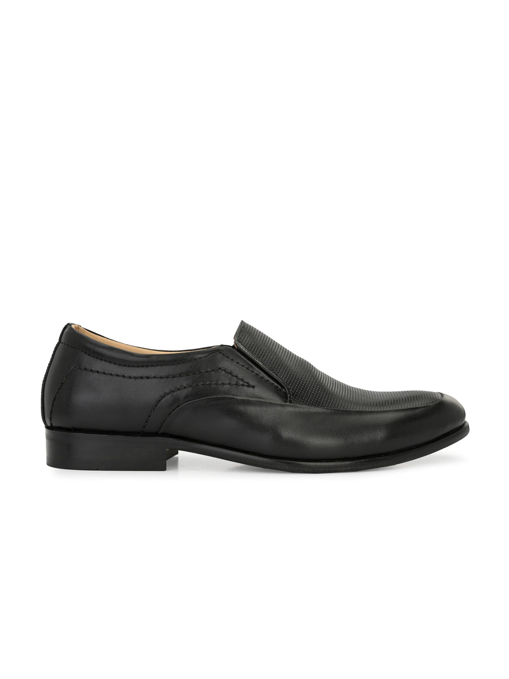 Men's Textured Leather Formal Loafer Slip on Shoes