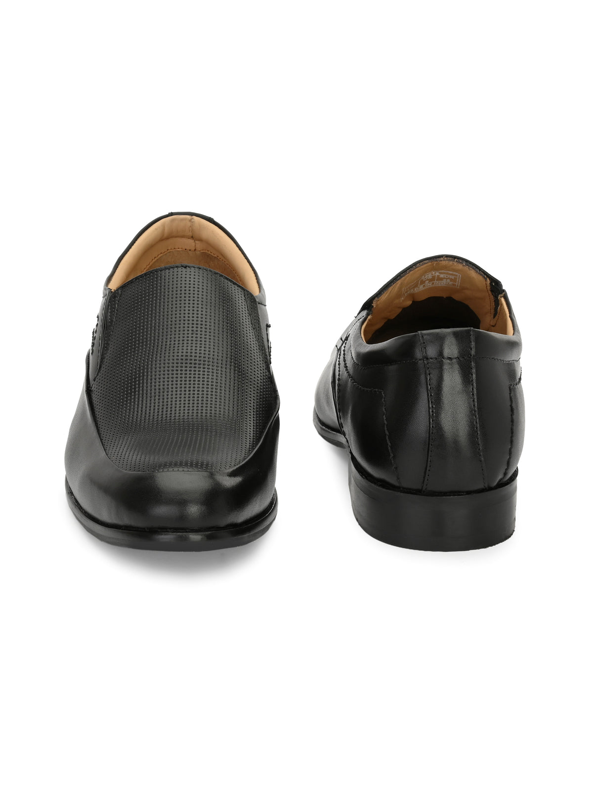 Men's Perforated Leather Formal Slip on Shoes