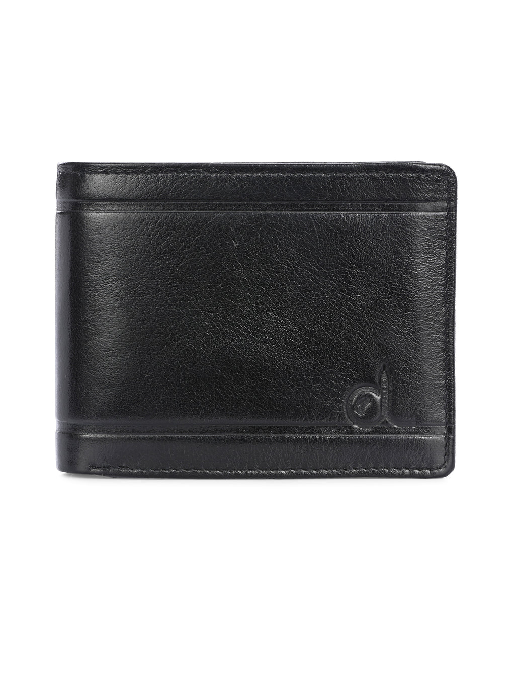 Titan Black Leather Wallets for Men's