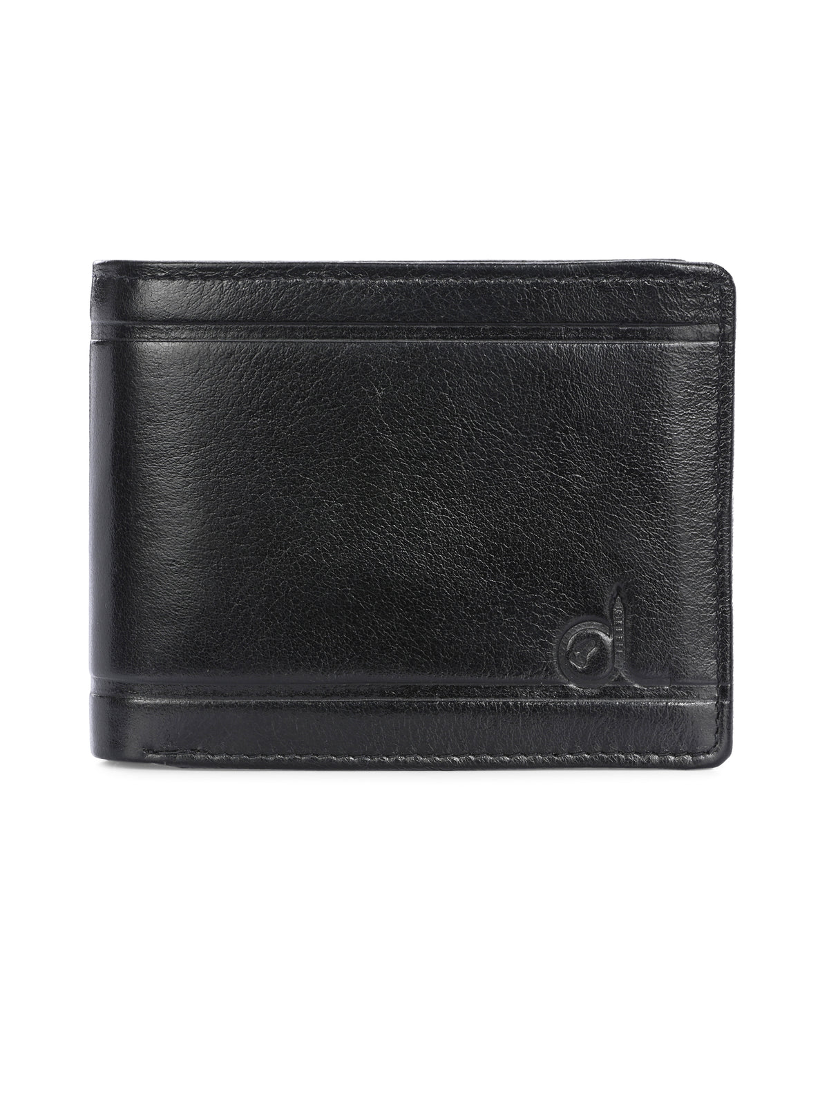 Titan Black Leather Wallets for Men's