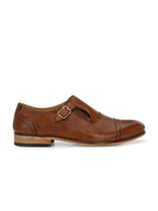 Men's Perforated Leather Monk Shoes
