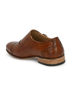 Men's Perforated Leather Monk Shoes