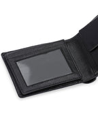 Titan Black Leather Wallets for Men's