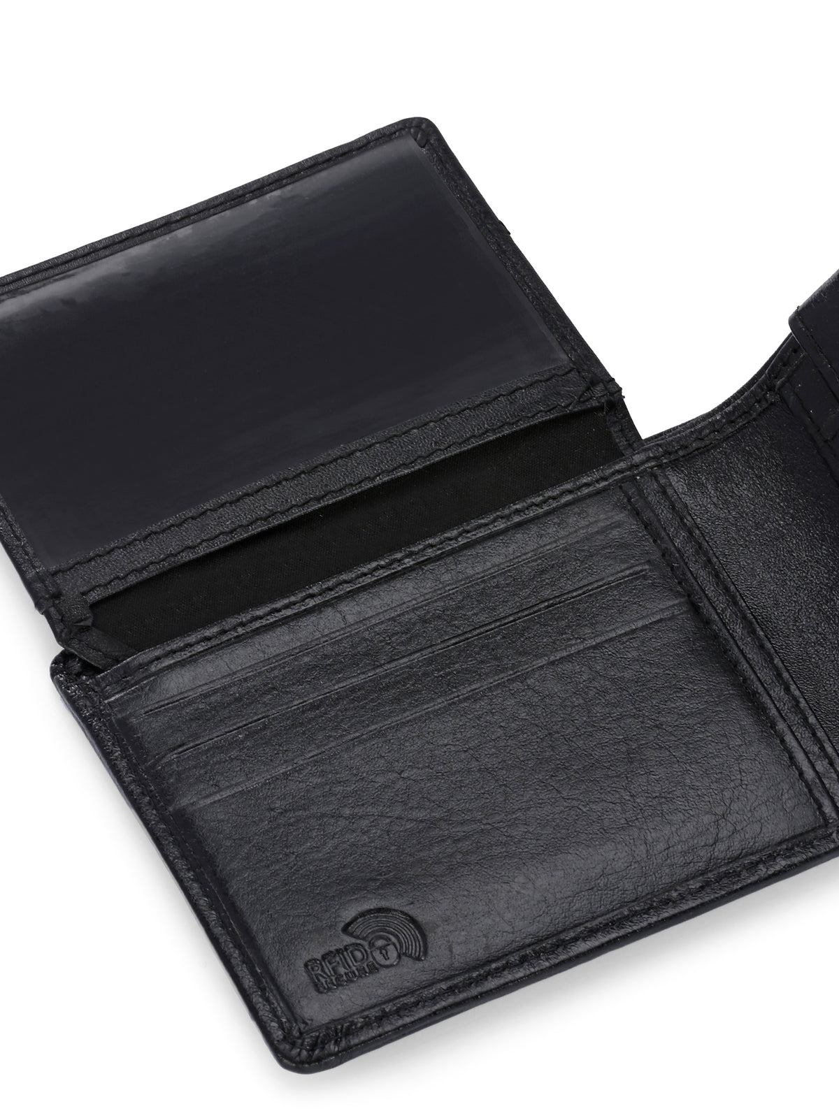 Titan Black Leather Wallets for Men's