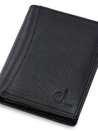 Black Leather Wallet for Men's