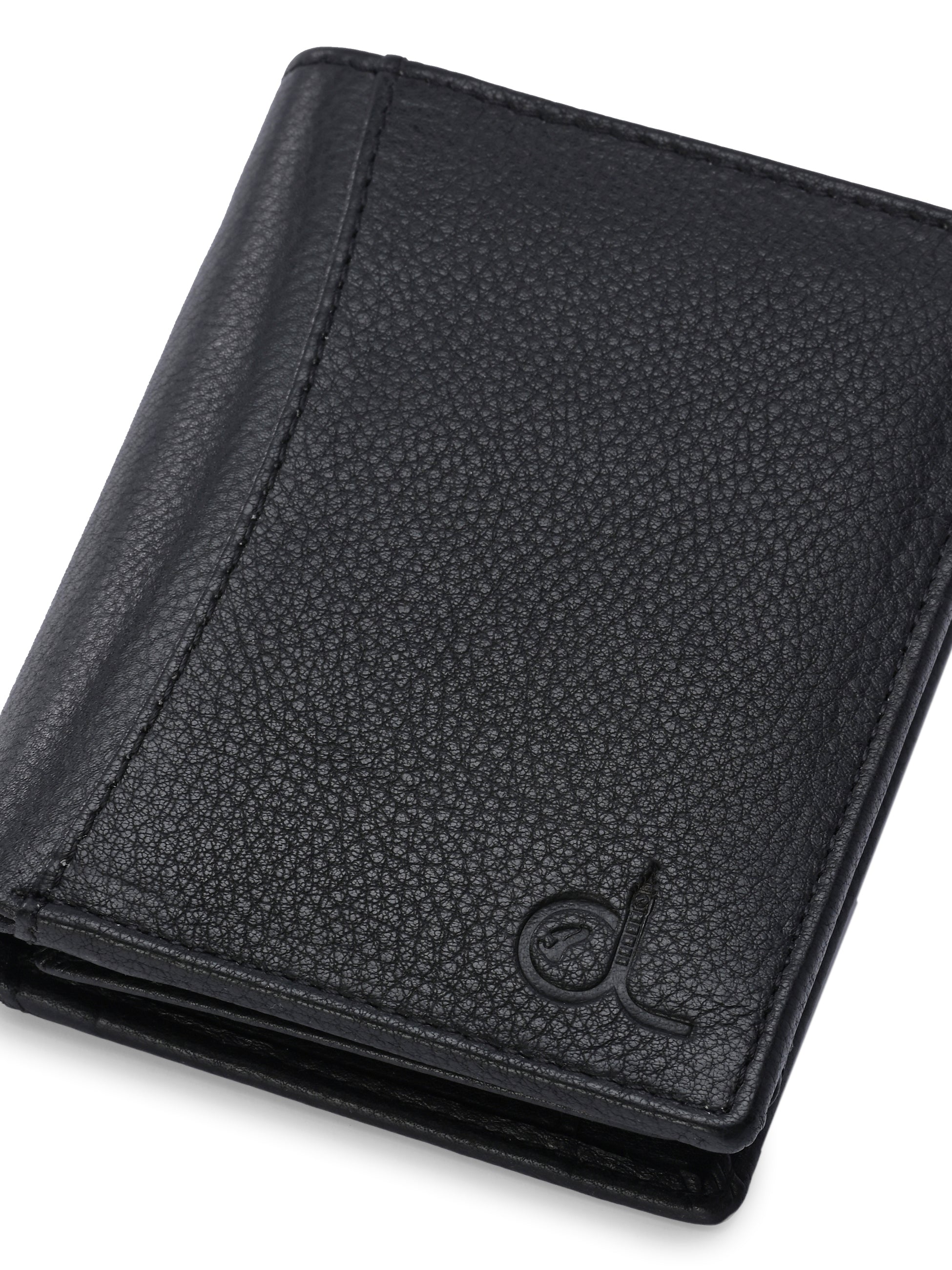 Black Leather Wallet for Men's