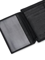 Black Leather Wallet for Men's