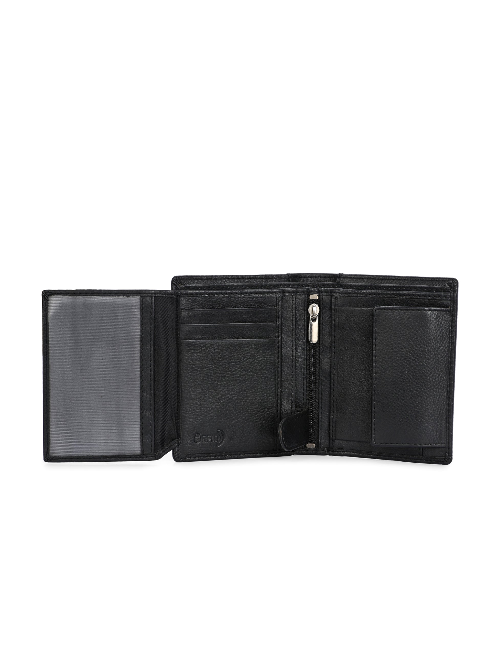 Black Leather Wallet for Men's