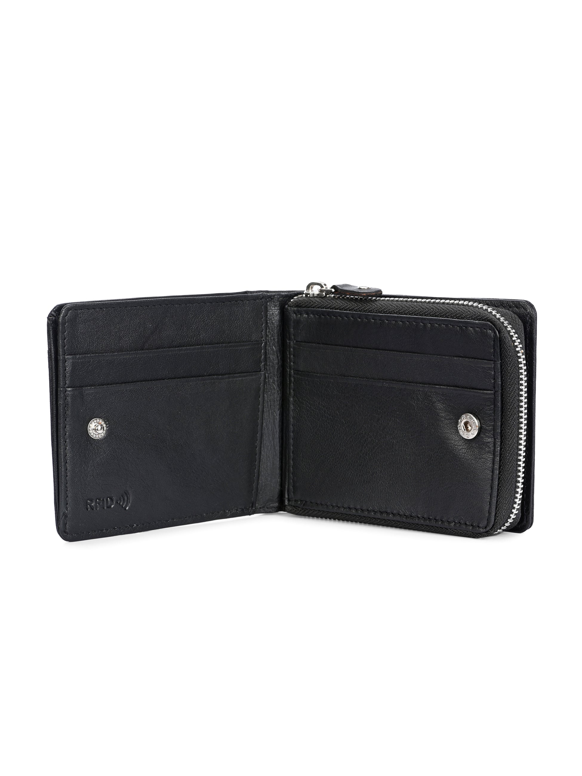 Men's Leather Zip Around Wallet