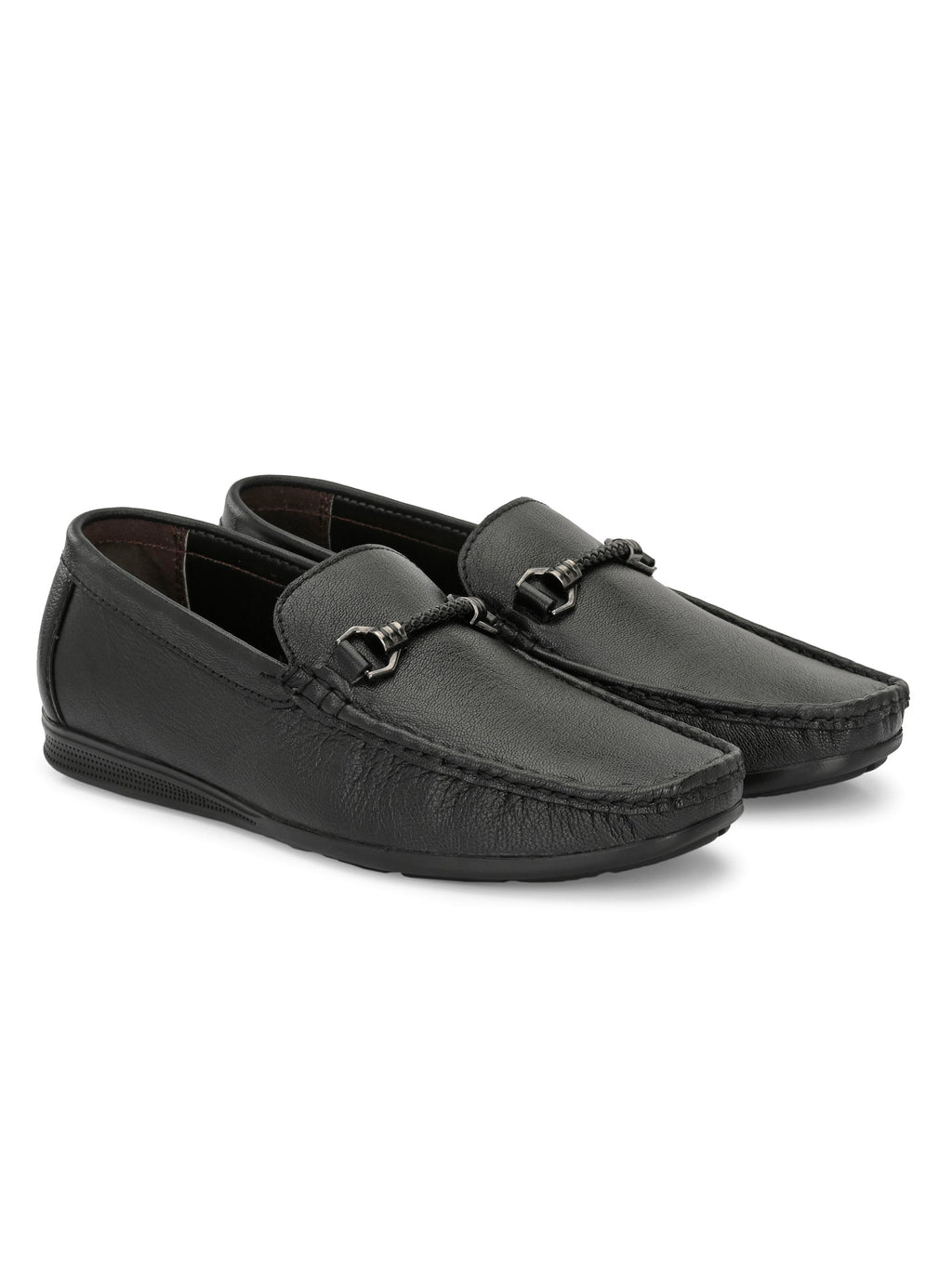 Men's Leather Square Toe Loafer Shoes