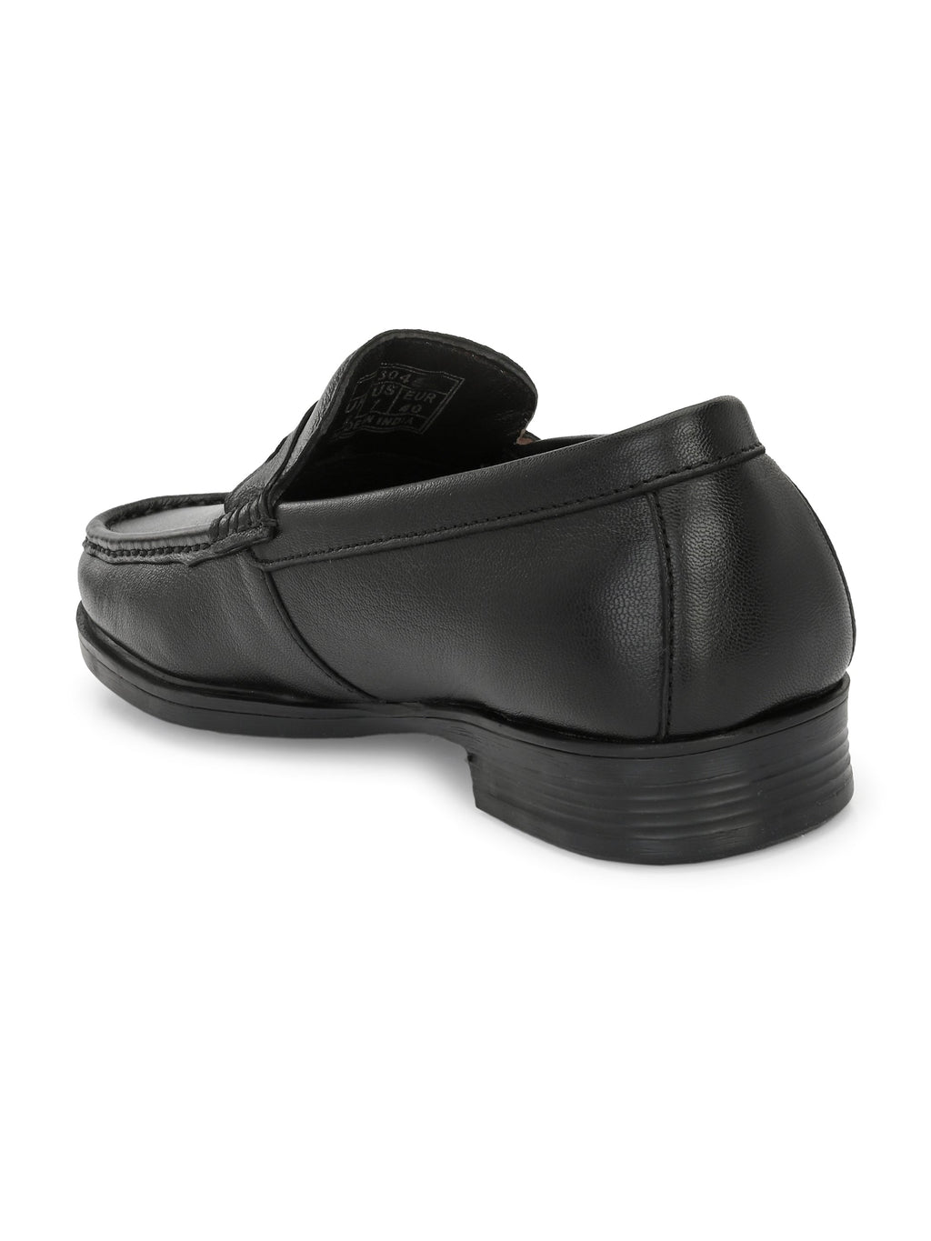 Men Textured Leather Loafer Shoes