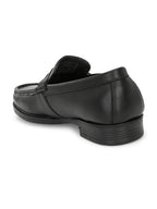 Men Textured Leather Loafer Shoes