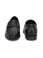 Men Textured Leather Loafer Shoes