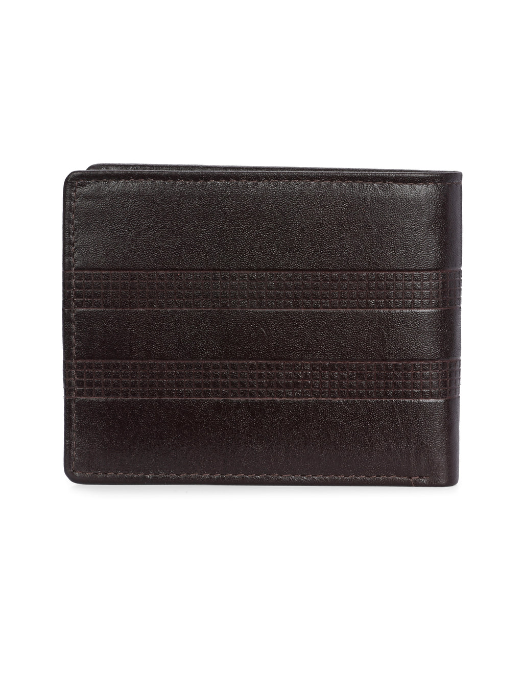 Men's Textured Leather Two-Fold Wallet