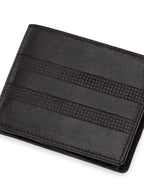 Men's Textured Leather Two-Fold Wallet