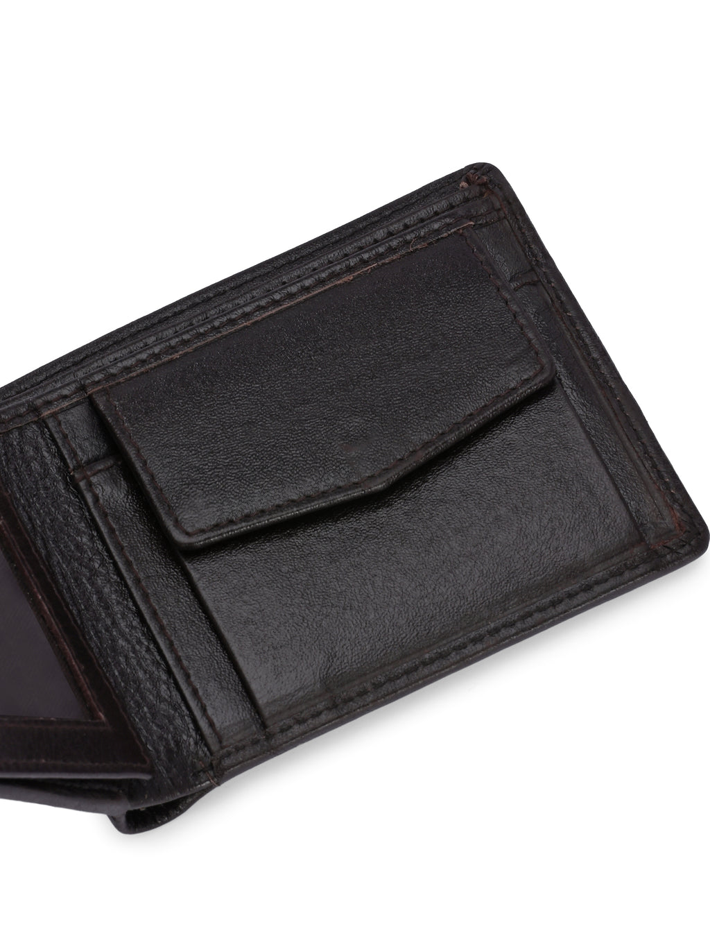 Men's Textured Leather Two-Fold Wallet