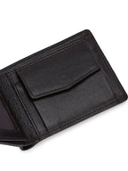 Men's Textured Leather Two-Fold Wallet