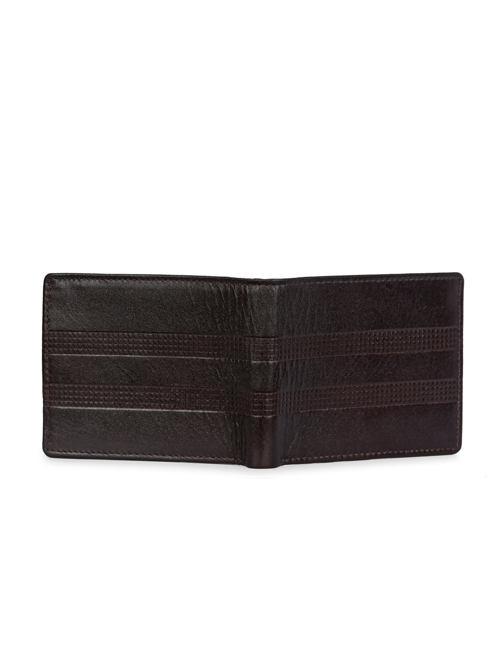 Men's Textured Leather Two-Fold Wallet
