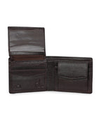 Men's Textured Leather Two-Fold Wallet