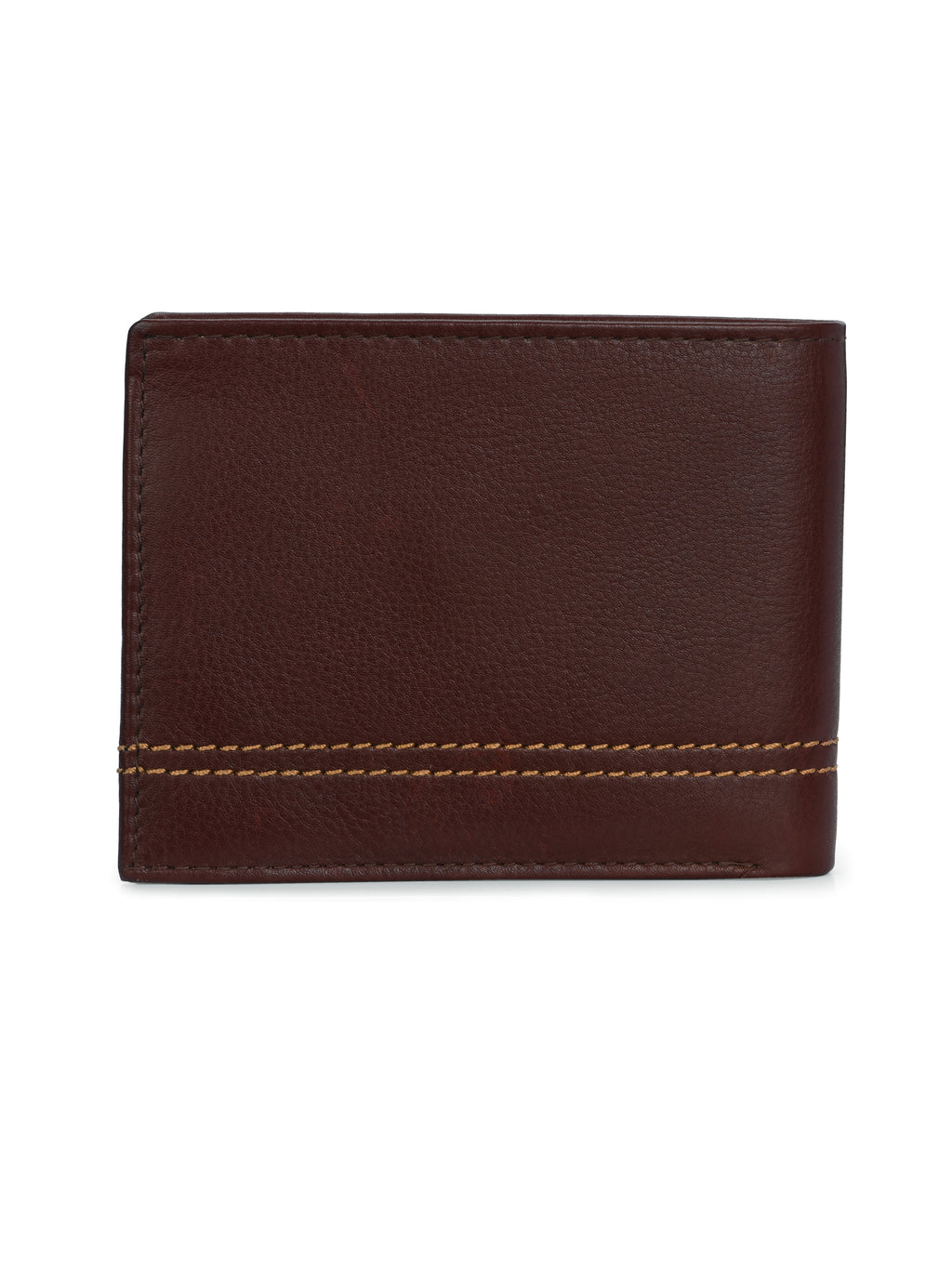 Brown Leather Small Bi-Fold Wallets