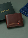 Brown Leather Small Bi-Fold Wallets