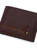 Brown Leather Small Bi-Fold Wallets