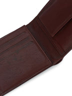 Brown Leather Small Bi-Fold Wallets