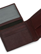 Brown Leather Small Bi-Fold Wallets
