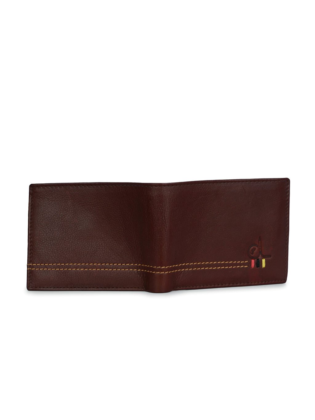 Brown Leather Small Bi-Fold Wallets