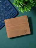 Tan Textured Leather Wallet