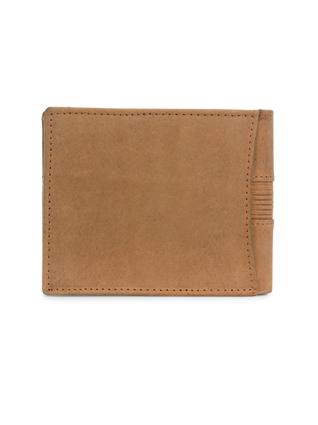 Tan Textured Leather Wallet