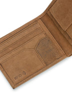 Tan Textured Leather Wallet