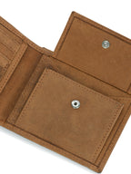 Tan Textured Leather Wallet