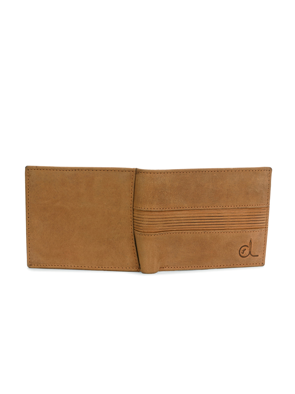 Tan Textured Leather Wallet