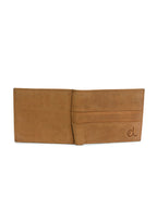 Tan Textured Leather Wallet