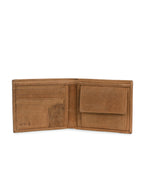 Tan Textured Leather Wallet