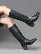 Women Black Stylish Long Boots