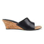 Women Black Wedges Sandals