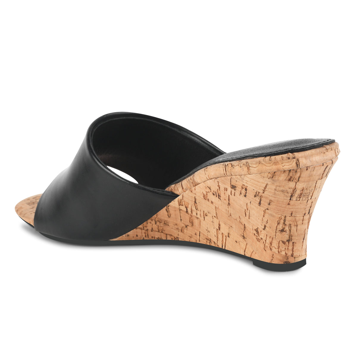 Women Black Wedges Sandals