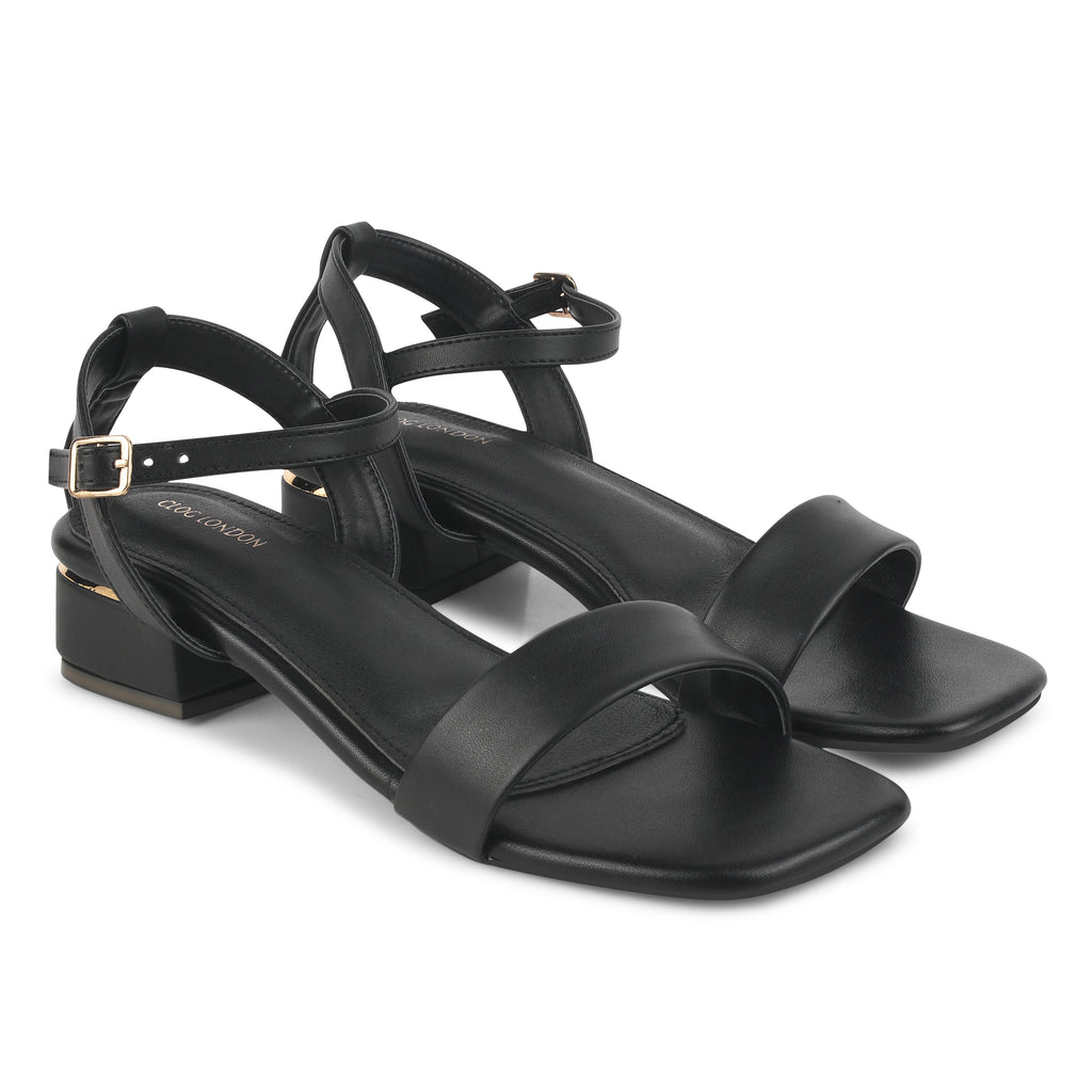 Womens Toe Block Sandals Heels