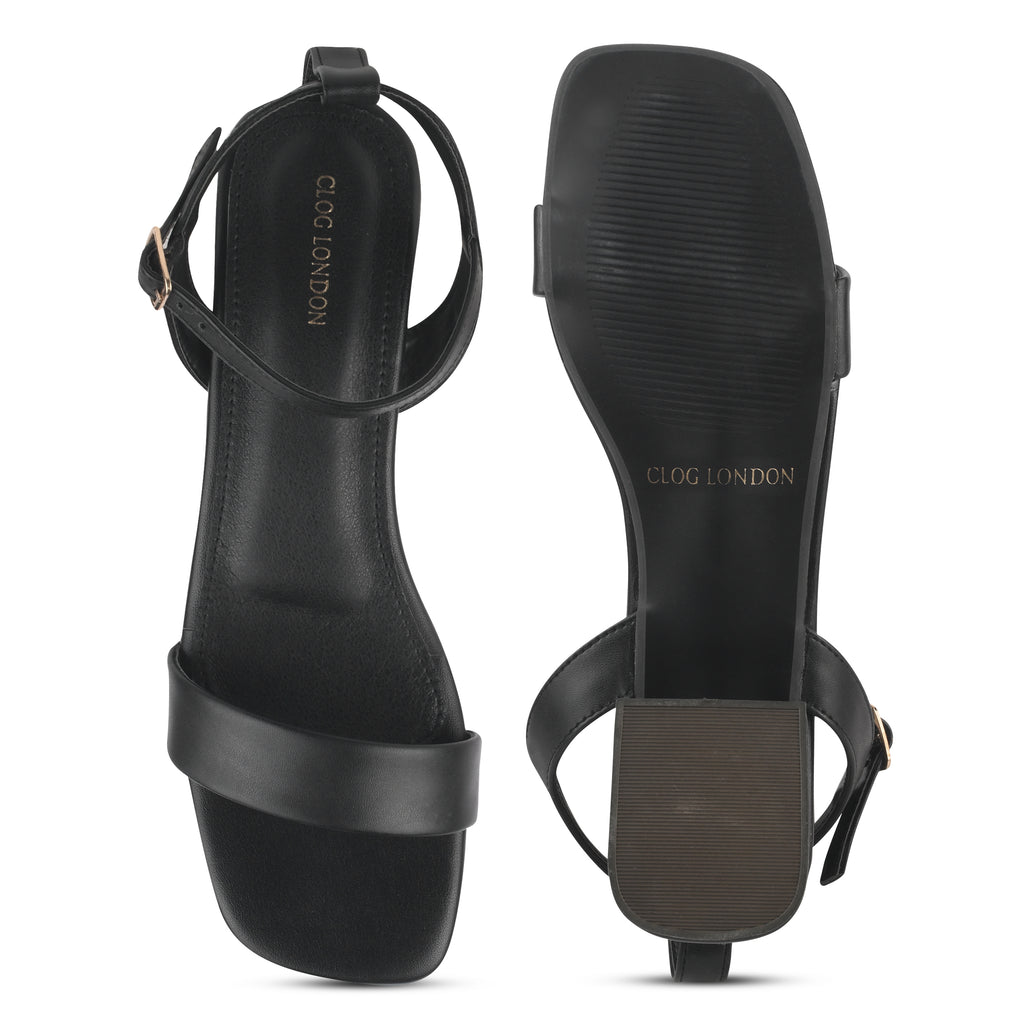 Womens Toe Block Sandals Heels