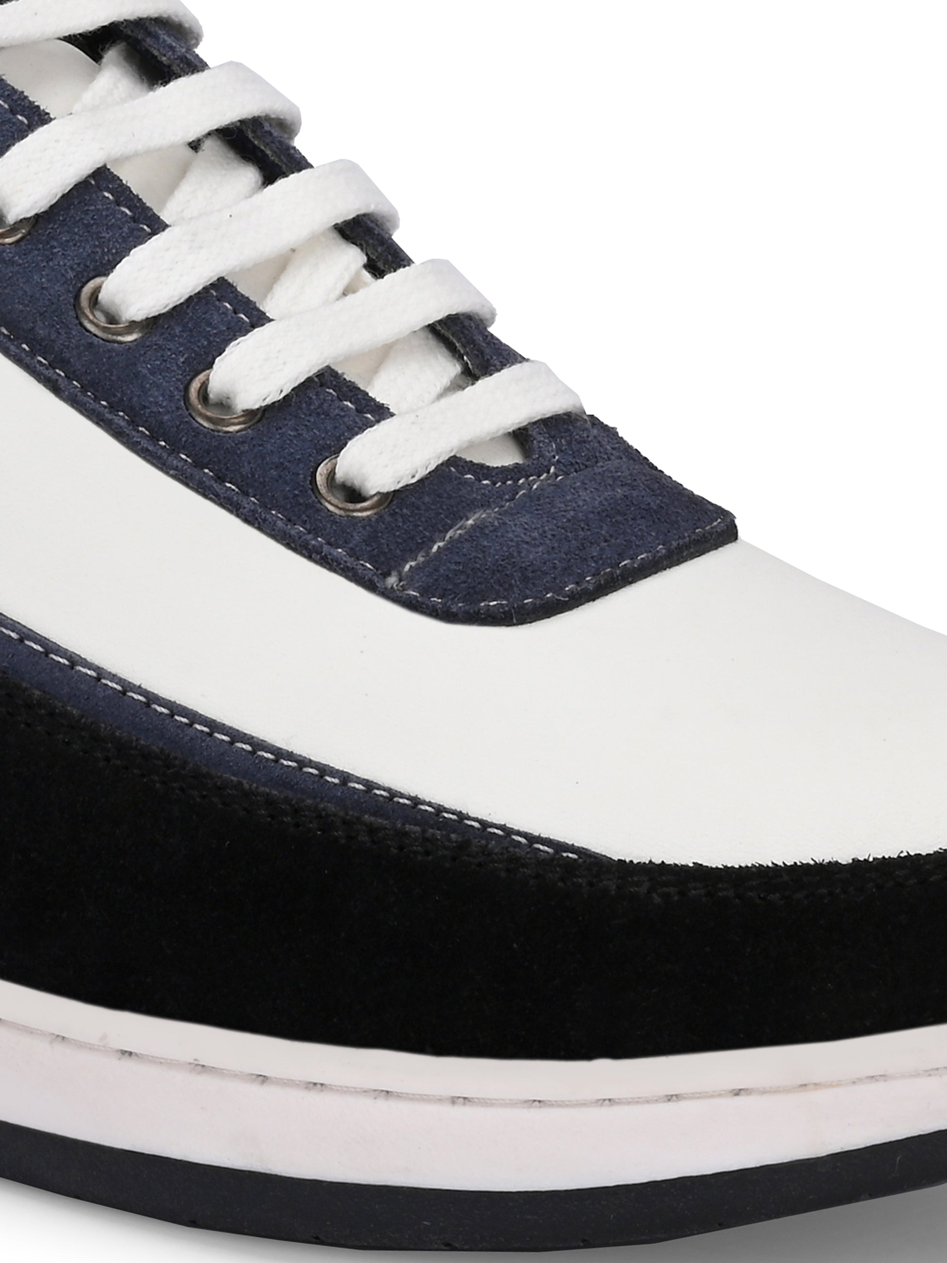 Men's White & Blue Sneakers Casual Shoes